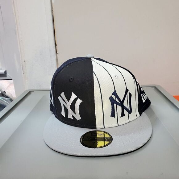 New York Yankees New Era Logo Pinwheel Multicolor 59FIFTY Sz 7 1/4 Fitted - Picture 2 of 13